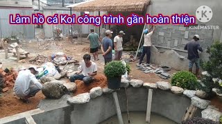 Làm hồ cá Koi cho công trình tại thành phố Trà Vinh