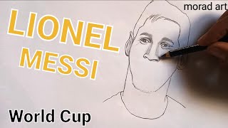 How to draw Messi with World Cup(inter miami)