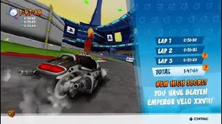 Crash Team Racing Nitro-Fueled. Retro Stadium Velo Ghost