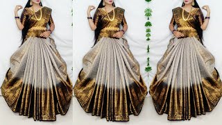 Festival Saree Draping styles! Party function keys liye yaise pehane saree/Silk saree wear in lehnga