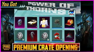 New Premium Crate Opening Pubg  Mobile | Power of thorns premium crate pubg mobile | Premium crate |