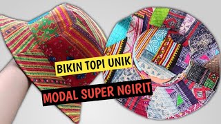 IDE KREASI PERCA JADI TOPI PIKNIK KEKINIAN HEMAT BIAYA