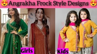 Angrakha Frock design 2024 | Angrakha Frock Style for girls | Zonyclothingideas