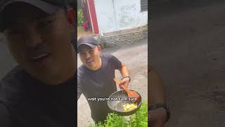 EATING FRESH BASIN WITH FRIED EGG #shorts  #youtubeshorts