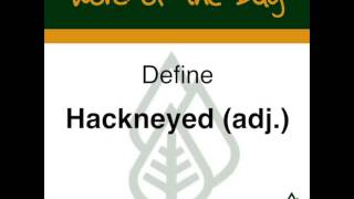 Hackneyed