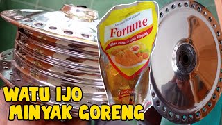 cara poles mesin sparepart motor dengan minyak goreng dan watu ijo