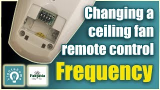 Change the frequency of a ceiling fan remote control