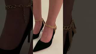 New Fashion Multilayer Chain High Heel Shoe