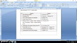 Cara Membuat Surat Resmi di Word