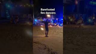 barefooted fire dancers in Sairee beach / Koh Tao Thailand