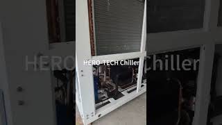 HERO-TECH air cooled water chiller is being assembled.