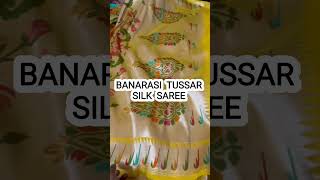 BANARASI TUSSAR SILK SAREE/WEDDING SEASON/LIGHTWEIGHT/LIMITED STOCK/PURE SILK#myngels#shortvideo