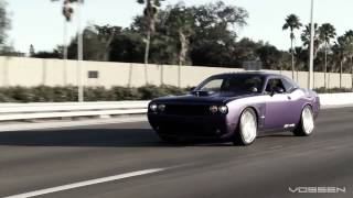 Dodge Challenger RT on 22 Vossen