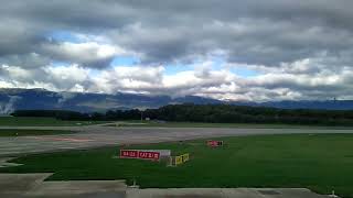 Breathtaking. landscape - Easyjet take off from Geneva Airport