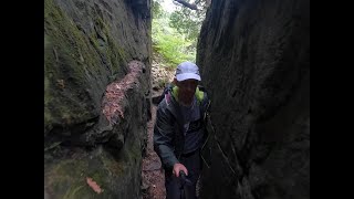 Hiking at Bruce's Caves Conservation Area on May 21, 2022