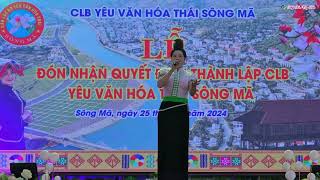 Tiếng hát nghệ nhân Vì Khoanh hát mừng đón nhận quyết định thành lập clb văn hóa Thái Sông Mã