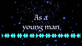 As a young man (original)