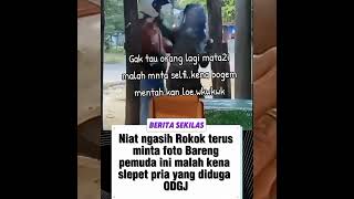 detik detik seorang cowok di gampar orang gila #shorts