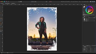 Masking out a frame shape on an image in #Affinity | Affinity Tutorial