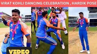 Virat Kohli Dancing Celebration with Arshdeep Singh , Hardik Viral Pose | Video