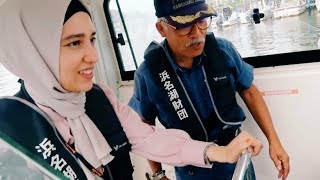 Riding a Boat in Japan - Lake Hamanako