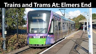 Trains and Trams At: Elmers End (Inc: SE Class 707s & Stadler Variobahn Unit: 2554) 19/10/2024 | 4K