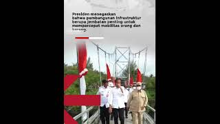 Presiden Jokowi Resmikan Jembatan Gantung Wear Fair! Kalimantan Tengah