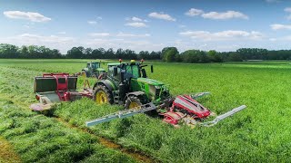 UTHMANN & VOGES GbR | Rehkitzrettung mit Sensosafe bei der Grünlandernte | John Deere & Pöttinger