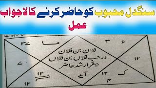 سنگدل محبوب کو حاضر کرنے کا لاجواب تعویذ