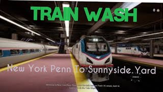 TSW - Train Sim World | New York Penn to Sunnyside Yard |Giving The Train A Wash | PS4