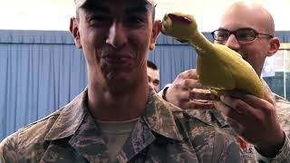 1373 USAF Honor Guard   Rubber Chicken Bearing Test   YouTube