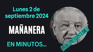 💩🐣👶 AMLITO | Mañanera *Lunes 02 de septiembre 2024* | El gansito veloz 3:15 a 1:56.