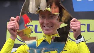 PARIS-NICE Cycle Race 2024 - Race Finish & Winner's Podium - (Jorgenson, Evenepoel, McNulty)