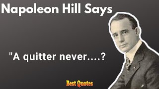 Napoleon Hill Personal Development Quotes Author of Think and Grow Rich