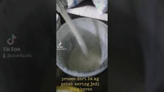 proses gabah kering 54 kg jadi beras 35kg