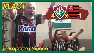 FAMÍLIA TRICOLOR REAGE À 4 FLUMINENSE X 1 FLAMENGO - FINAL CAMPEONATO CARIOCA 2023