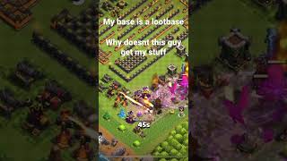 Man doesn’t know how to attack a loot-base