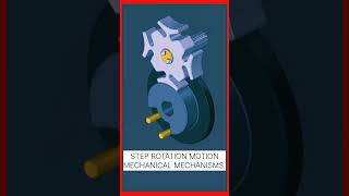 Geneva Drive Intermittent Motion! Solidworks 3D Animations #shorts