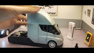 MINIATURA CAMINHÃO TESLA SEMI TRUCK 1:24 SOM/LED 20CM219,00#tesla#teslamodels