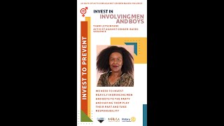 Thabi Letsunyane- INVEST IN INVOLVING MEN AND BOYS