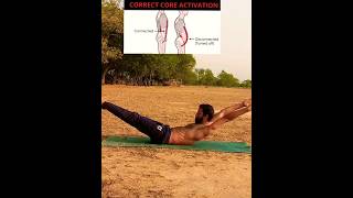 Correct Core Activation|Core Strength|🔥💪#shorts #shortfeed #trending #core #