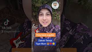 #tigermum#zainabtabajaغيتار باللّغة الانجليزية ،جمل قصيرة لتعلّم الانجليزيّة للمبتدئين من الصّفر