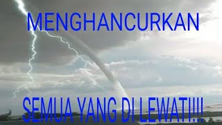 Video mencekam!!! angin puting beliung di cirebon