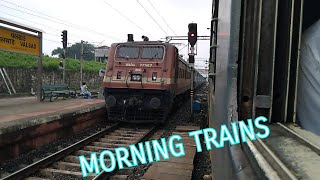 Morning OVERTAKE & XING'S | Western Railway