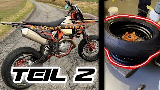 Supermoto Umbau KTM EXC 500 I Teil 2