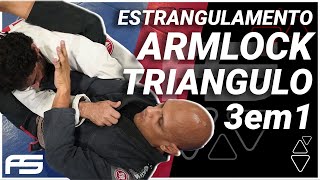 Ataque TRIPLO na Guarda Fechada!!! ESTRANGULAMENTO, ARMLOCK E TRIANGULO!