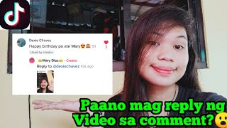 PAANO MAG REPLY NG VIDEO SA TIKTOK | TUTORIAL | PAG AKO NA NOTICE NETO? (MARY DIOS VIDAL)