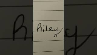 How I imagine your handwriting based off of your name!