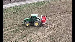 Traktor a Pendolino - tractor - DJI mini 4 PRO - field - train