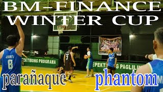 BM-FINANCE WINTER CUP 2024 RECON BASKETBALL LEAGUE team PHANTOM vs team PARAÑAQUE